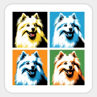 American Eskimo Dog Pop Art - Dog Lovers Sticker